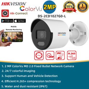 Hikvision CCTV IP Camera HD 2MP/4MP Full-Color With Audio Network Camera Outdoor IP67 Waterproof Security Camera