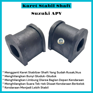 Karet Stabil Stabilizer Shaft Roti Belah Depan Mobil Suzuki APV 1Set(2Pcs) Bahan Ban