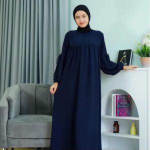 ZAFISHA - MIRA DRESS GAMIS BAHAN CRINCLE AIRFLOW DRESS POLOS BUSUI