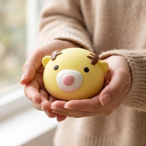ZENGD Creative Little Deer Bread Squishy Toy Soft Slow Rising Slow Rebound Deer Toy Funny Portable Pinch Relax Toy Kids Adults