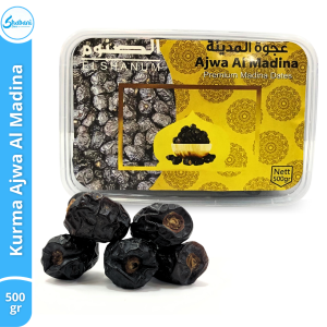 KURMA AJWA ASLI MADINAH 500GR - KURMA AZWA AL MADINAH KURMA NABI PREMIUM - SHABANI STORE