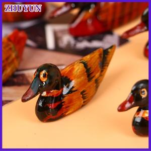 ZHUYUN 2Pcs Vintage Resin Pair Of Mandarin Ducks Chopstick Holder For Home Decor