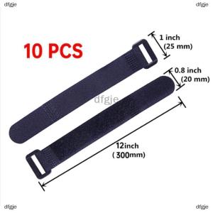 [COD] dfgje 10 Pieces Of Reverse Buckle Buckle Velcro Strap Bicycle Tachograph Strap Wire Strap