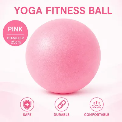 BOTOM 25cm Anti-Slip Mini Yoga Ball Thickened Explosion-Proof Pilates Ball Portable Fitness Exercise Ball for Core Training Postnatal Repair