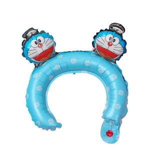 Foil balloon cartoon Hand Held Long Stick Inflatable Headband Balloon Cute Animal Cartoon Doraemon Hairband Balloon for kids Birthday Party Children’s day Parties belon panjang 卡通氣球装饰生日礼品
