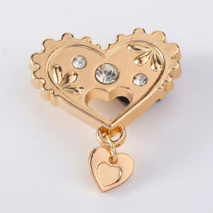 jibbitz หัวเข็มขัดรูรองเท้า อุปกรณ์เสริมรองเท้า เพชร หัวใจ พิน โลหะผสม แฟชั่นรองเท้า อุปกรณ์เสริม จิ๊บบิท ตัวติดรองเท้า