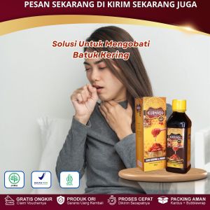 Obat Batuk Kering Gatal Tenggorokan Batuk Berdahak Penghilang Dahak Lendir Tb Paru Sesak Nafas Radang Flek Paru-Paru Atasi Dengan Kurmaqu GMJ