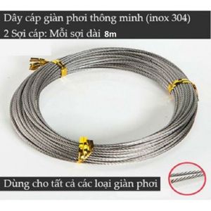 Cuộn cáp dài cho giàn phơi thông minh lắp cho trần cao
