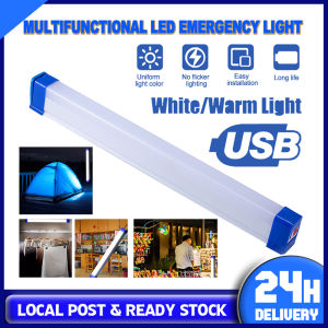 [Ready Stock] Portable Tube Light LED Light 30W/60W/80W USB Rechargeable Emergency Lights Night Bulb Market Stall Lights Outdoor Tent Camping Light Hiking Fishing Lamp Household Power Outage Spare Light Hanging Lights