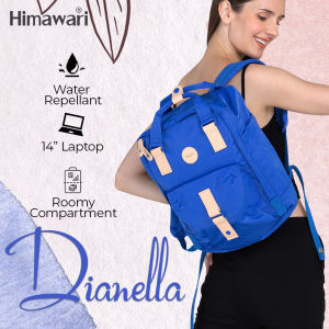 Himawari Dianella 14" Laptop Girls Backpack (200-06)-Cobalt Blue