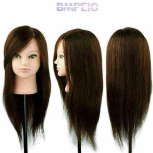 BMPEIC ตุ๊กตาช่างทำผมคนผมจริงสำหรับฝึกตัดผม