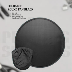 RF Printing Supplies - Sublimation Foldable Round Fan Twist Fan with pouch 100pcs