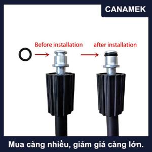【CANAMEK】 50 cái súng nước áp lực cao làm sạch ổ cắm O-ring vòng cao su màu đen Phụ Kiện Máy rửa xe xe vẻ đẹp nước súng accesso