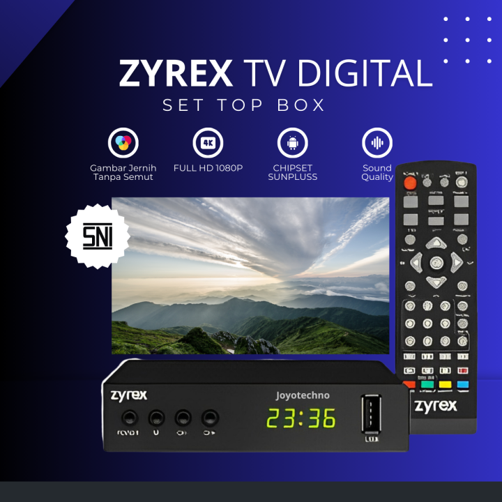 STB Set Top Box TV Digital INTI DVBT2 TV Tabung TV LED Chipset GX7601