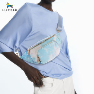 New Fanny pack ladies travel chest bag Fashion color crossbody bag outdoor sports mobile phone bag LIKEBAG 2024