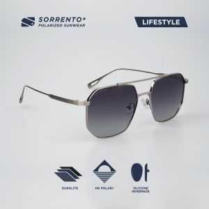 Sorrento+ Navigator (Lifestyle/Fashion/Driving Polarized/UV400 Pilot Sunglasses for Men/Women)