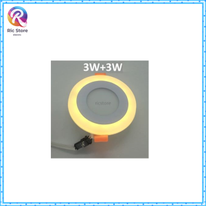 Ricstore Downlight panel led panel 2 warna model bulat dan kotak