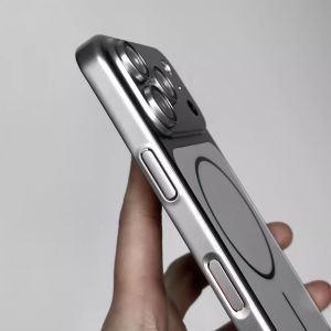 Camera Lens Film Case For iPhone 17 Pro Max 16 15 Phone Cover For Magsafe Wireless Charging Ring Shockproof Shell Capas