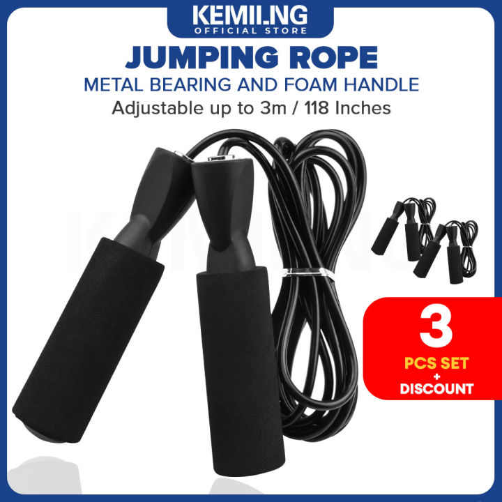 KEMILNG Jumping Rope Exercise Tool Boxing Skipping Jump Rope Adjustable ...
