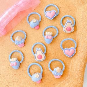 Karet Rambut Elastis Anak Fashion Korea Kartun Lucu 10pcs