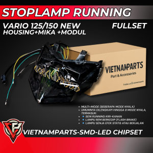Stoplamp vario Running Vario 125/150 New – VietnamParts 8 Mode LED Stylish Lampu Belakang Vario 125/150 New VietnamParts Stoplamp Vario 125/150 New Lampu Stop Running Vario 125 150 New