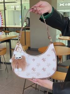 Trendy versatile original bag 2024 New Spring/Summer Baguette Bag Niche Crescent Bag High-End Shoulder Bag