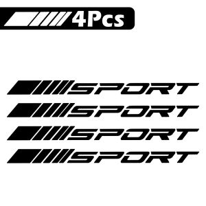 4Pcs Car Sticker Sports Font Car Body Sticker Auto Door Rims Wheel Hub Racing Decal Exterior Accessories Auto Products