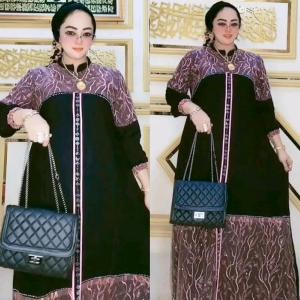 Gamis Wanita Safika Katun Twill Mix Tille