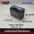 Mototech Battery DB2.5 / DB3L / DB5L / DB7BL / DB9 / DTX4L / DTX5L / DTX6.5 / DTX7L / DTX7A-BS. 