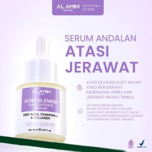 Alamin Skincare Acne Blemish Serum Bekas Jerawat Kemerahan Aktif Beruntusan Mengurangi Peradangan Mempercepat Penyembuhan Menenangkan Kulit Berjerawat Meredakan Acne BPOM