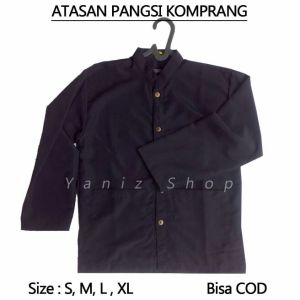 Baju Atasan Komprang adat pangsi Hitam dewasa terbaru jsl
