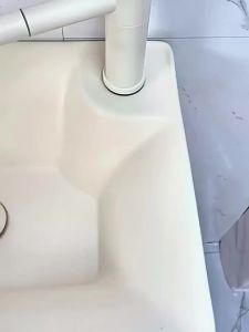 Small unit wall mounted multi-layer solid wood bathroom cabinet washbasin combination bathroom household ceramic integrated washbasin