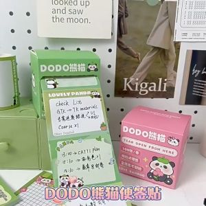 Nota Lekat Panda Pull-Out Sticky Note Pull Type Cartoon Paper Student Label Sticker School INS Style