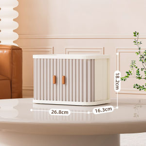 【SG Seller】Lab Cosi Desktop Storage Boxes Desktop Organizer Cosmetics and Skincare Storage Box Office Supplies StoragePlastic Folding Stackable Storage for room,dorm room,office,home storage