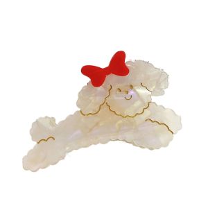 HOT ปาร์ตี้งานปาร์ตี้ สง่างามเรียบหรู ชุดหูฟังใหม่ รอยขีดข่วนผมบุคลิกภาพ จับผมใหม่ คลิปฉลาม INS โบว์สำหรับผูก กิ๊ปติดผมอาซีเตท กรงเล็บขนสัตว์ ที่มัดผมหางม้า จับผมผู้หญิง คลิปฉลามเกาหลี