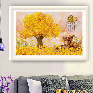 DIY Diamond Painting Full Pohon rejeki dan Qilin 60x40CM D577