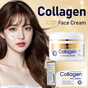 Sumifun Beauty  SADOER Collagen Cream Siang Malam Retinol Cream Anti Aging Perbaikan Retinol Night Cream Whitening Brightening Lighten Dark Spots Anti Penuaan Pemutih Anti-kerut Dan Anti-penuaan Mengangkat Moisturizing Cream for Face Skin Care 100g