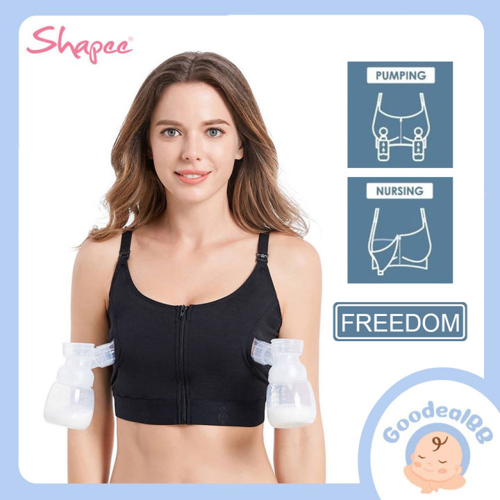 Shapee Handfree Pumping Bra , Adjustable Breast-Pumps Holding and Nursing  Bra, Suitable For Breastfeeding Pumps by Philips Avent, Spectra, More