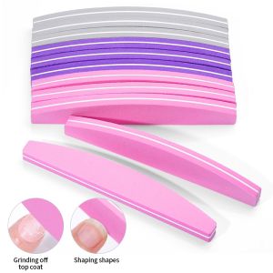 10pc/set Nail File Sponge Diamond Nail Buffer Sponge Sticks For Nail Buffing Grinding Nail File Set