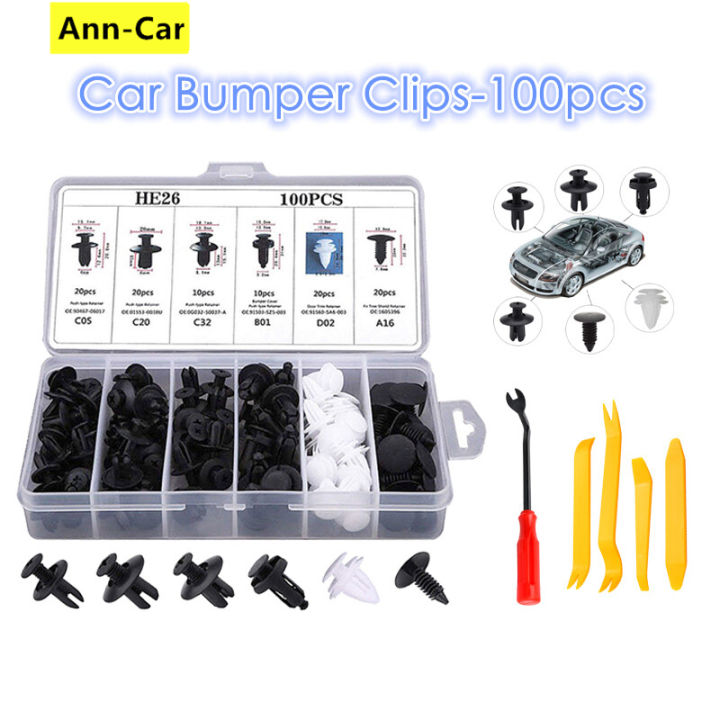 【Ann-Car】100pcs Mixed Auto Fastener Clip Car Body Push Retainer Pin ...