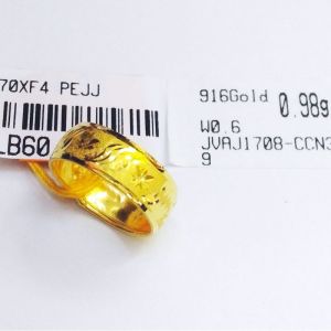 JIN JING CINCIN BAJET SIZE 9-25 EMAS 916 TULEN (HOLLOW) 0.98g-1g UP