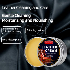 Leather care cream Leather Cleaner & Conditioner - Universal Use for Shoes Jackets Bags Sofas Easy Application