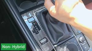 Fit for Mazda CX50 2023 2024 2025 2026 Accessories Carbon Fiber Gear Shift Panel Car Center Console Cover Gear Panel Gear Shift Knob Cover Trims Frame Protection for CX 50 Interior