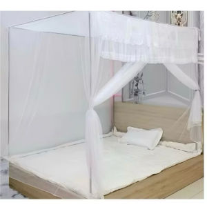 Màn Mùng Khung Không Khoan Tường cửa vén- khung inox