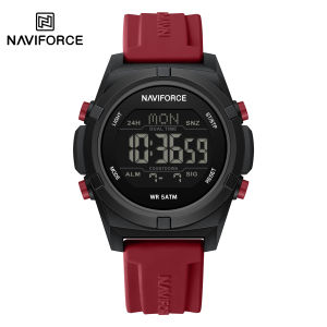 NAVIFORCE Original Watch for Men Brand New LCD Dial Luminous Calendar Date Casual Fashion Watch Chronograph 50m Waterproof Boys Mens Outdoor Sports Watches NF7127