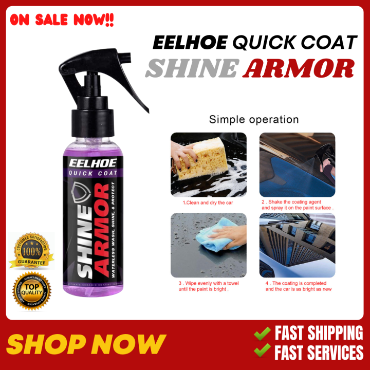 Shine Armor Eelhoe Quick Coat Ceramic Coating Car Wax Polish Spray Waterless Car Wash