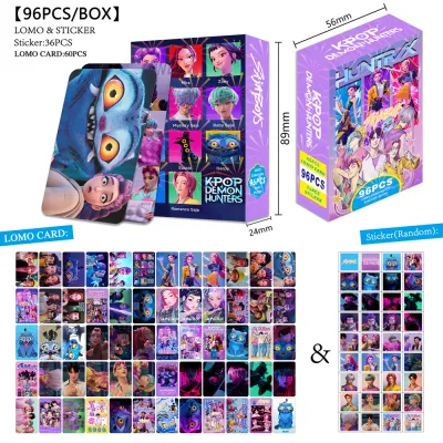 2025 New Lomocard KPop Demon Hunters Photocard Jinu Rumi Derpy Tiger 30/92/96Pcs Holographic Card