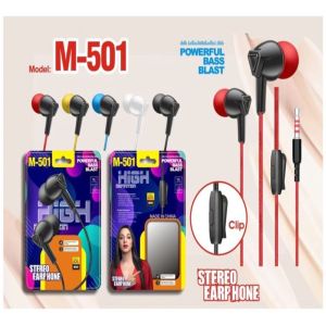 pROMO Handsfree stereo mic M501 Headset stereo Earphone bass
