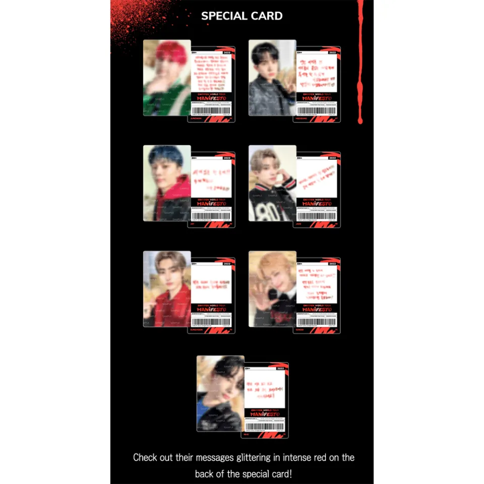 ENHYPEN - World Tour Manifesto Trading Card Kpop Merch Paper Card