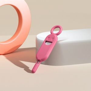 GLASSES VIEW พร้อมตัวยึดป้องกัน เข็มถอดซิมการ์ด 2 in 1 ป้องกันการสูญหาย ที่เปิดเข็มสำหรับถอดถาด  อุปกรณ์เสริมโทรศัพท์มือถือ กล่องเก็บซิมการ์ด